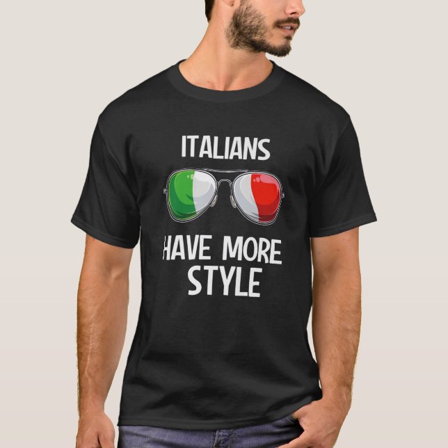 Camiseta Itália Diversão Itália Slang Itália Pun Italianos  (Frente)
