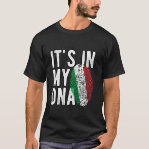 Camiseta Itália Está no meu DNA Orgulhoso Bandeira Italiana