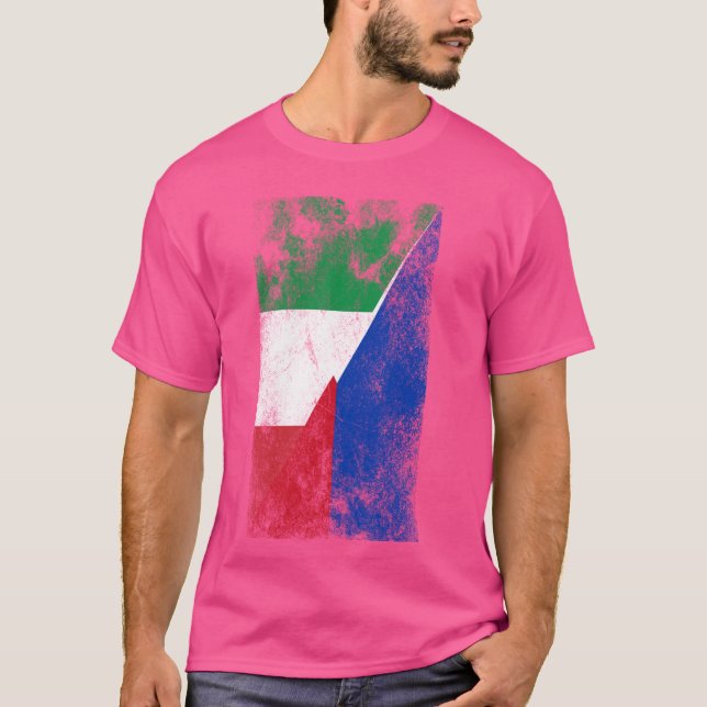 Camiseta Itália Filipinas: Sinalizadores - italiano Filipin (Frente)