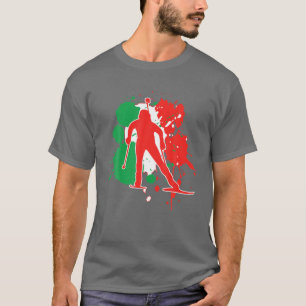 Camiseta Itália Flag Biathlonist - Italiano Biathlon