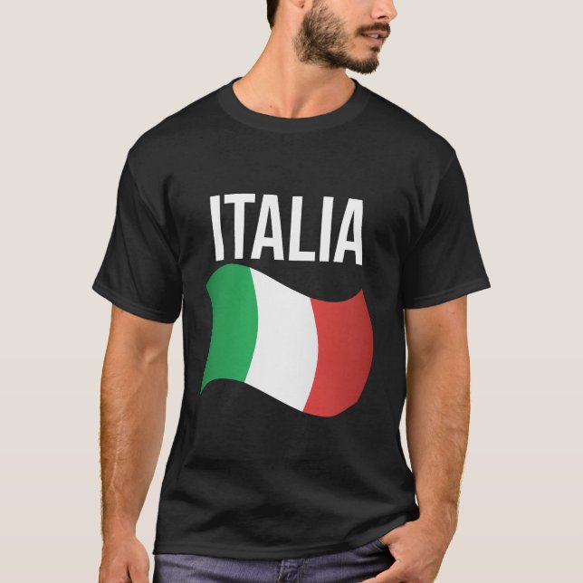 Camiseta Italia Flag Emblem (Frente)