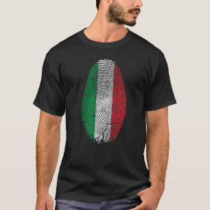 Camiseta Itália Flag Fingerprint Está No Meu Adn Para A Itá