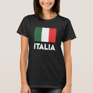 Camiseta Italia Flag Green Red