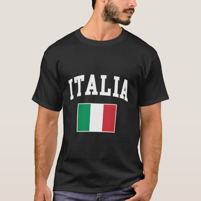 Camiseta Italia Flag Itália Italiano Family (Frente)
