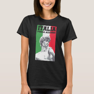 Camiseta Italia Forza Azzurri Itália Amar Futebol