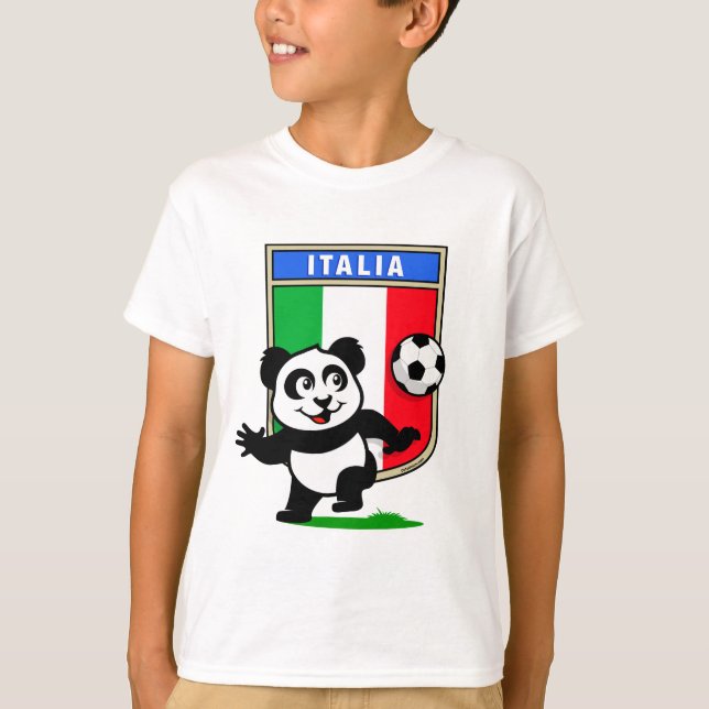 Camiseta Itália Futebol Panda (Frente)