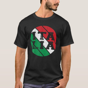 Camiseta Itália Futebol Vintage Sunset Italia Bandeira Ita