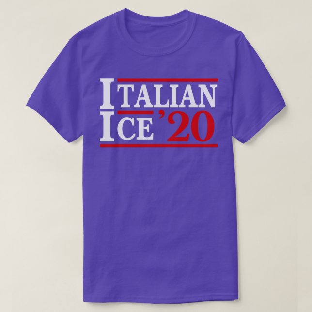 Camiseta Itália Ice 2020 Itália Comida Itália Italiano (Frente do Design)