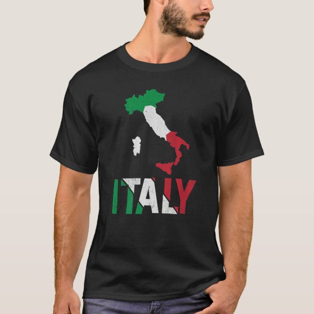 Camiseta Itália inicia países do mundo (Frente)