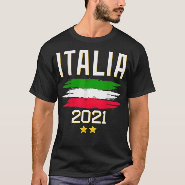 Camiseta Itália Itália Futebol campeão italiano seu certifi (Frente)