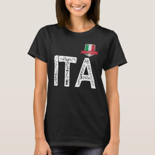 Camiseta Itália Italia Human-Flag I, T e A Itália