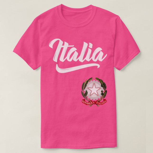 Camiseta Itália Itália Patrimônio da família italiana Casac (Frente do Design)