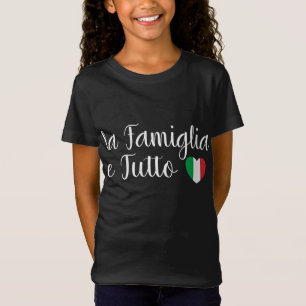Camiseta Itália La Famiglia e Tutto A Família É Tudo