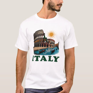 Camiseta Itália Landmark Passion T-Shirt Design