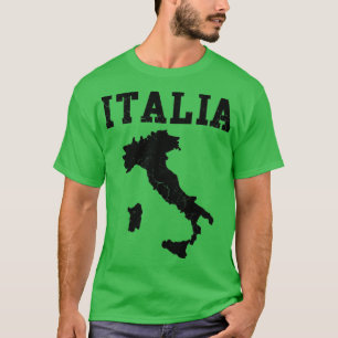 Camiseta Italia Map Itália Italiano Family Heritage