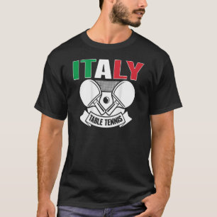 Camiseta Itália Mesa de apoio à Tênis de  italiano Ping Pon