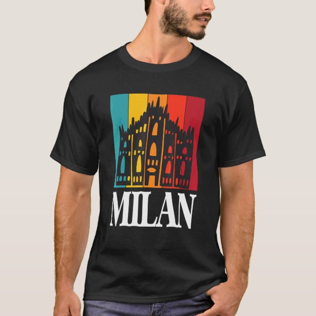 Camiseta Itália Milão — Catedral de Milão Dom De Milão (Frente)