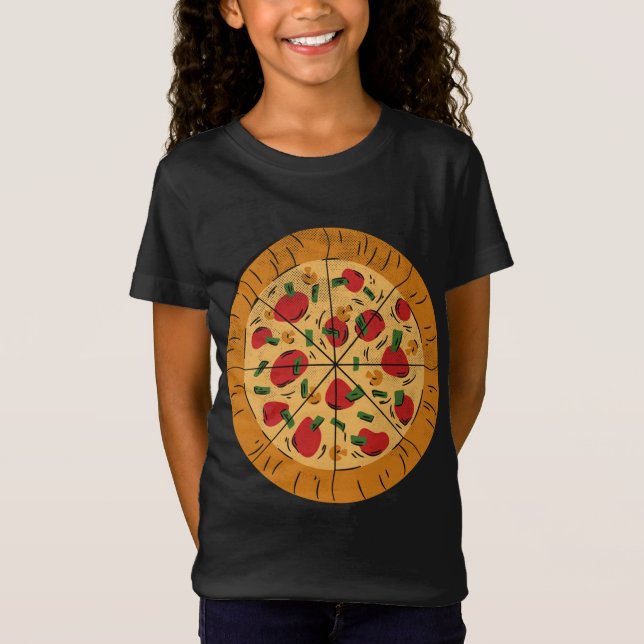 Camiseta Itália Orgulho Foodie Itália Pizza Comida Pepperon (Frente)