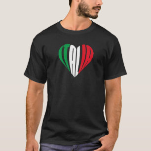 Camiseta Italia Orud Italiana Heart I Love Italia