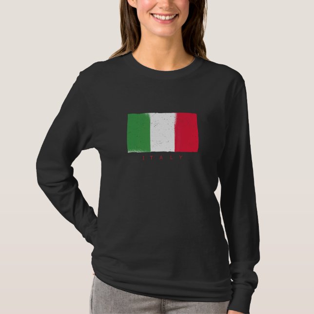 Camiseta Itália País de pavilhão Itália Itália Itália Itali (Frente)