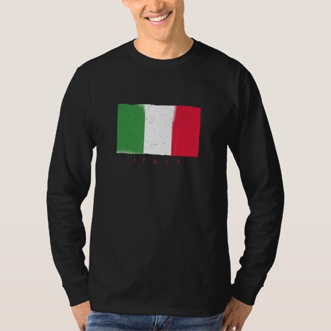 Camiseta Itália País de pavilhão Itália Itália Itália Itali (Frente)
