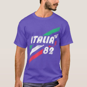 Camiseta Italia Retro Italiano Anos 80 VintageLook Bandeira