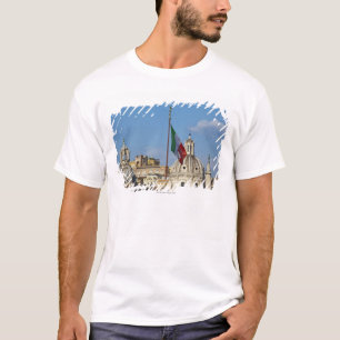 Camiseta Italia, Roma. Bandeira italiana