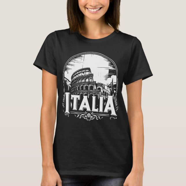 Camiseta Itália Roma Coliseu (Frente)