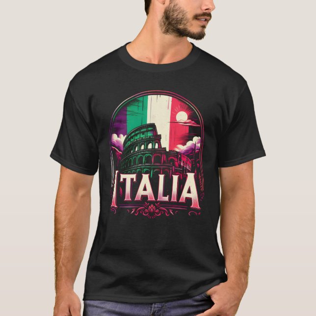 Camiseta Italia Roma Colosseum (Frente)