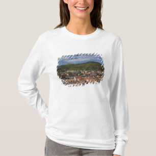 Camiseta Itália, Sardenha, Bosa. Vista da cidade a partir d