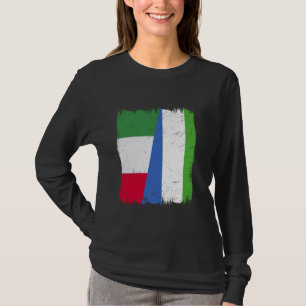 Camiseta Itália Serra Leoa Meia Bandeira Italiana Serra-leo
