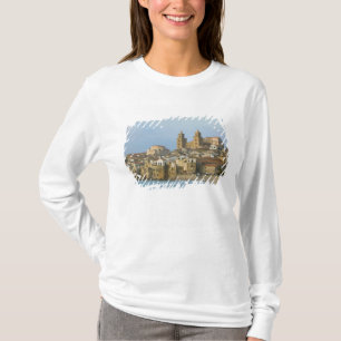 Camiseta Itália, Sicília, Cefalù, Vista com Duomo a partir