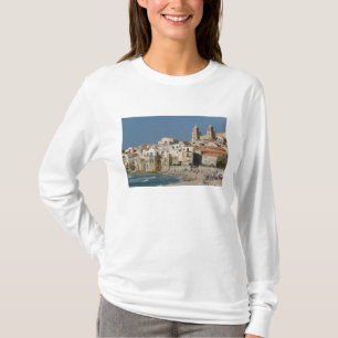 Camiseta Itália, Sicília, Cefalù, Vista da cidade com Duomo
