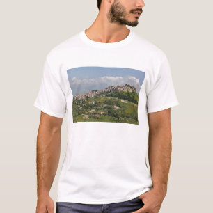 Camiseta Itália, Sicília, Enna, Calascibetta, Vista da Ma