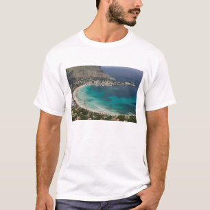Camiseta Itália, Sicília, Mondello, Vista da praia a partir