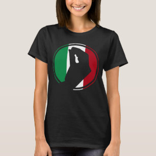 Camiseta Itália Sinalizador Itália Raízes Humor Itália Mão