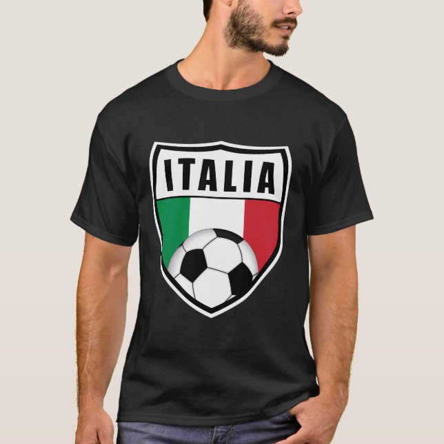 Camiseta Italia Soccer Jersey - Gift italiano Flag (Frente)