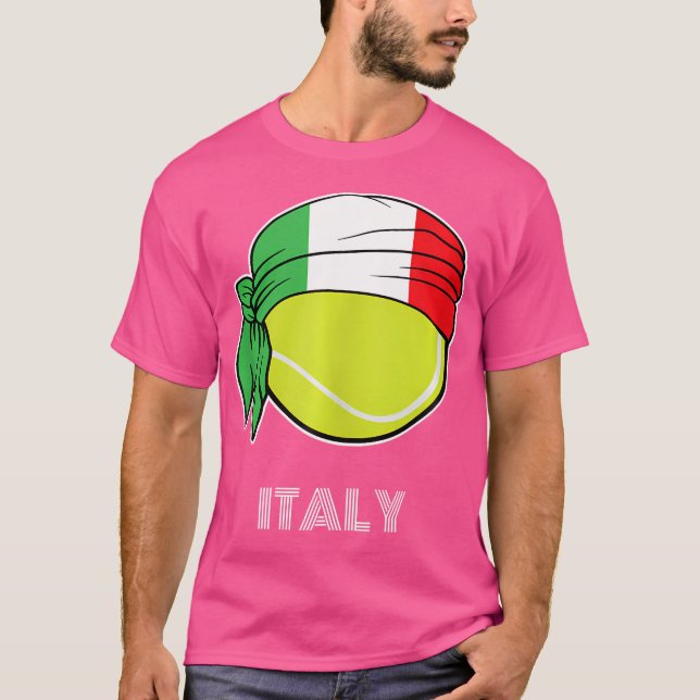 Camiseta Itália Tênis Para Jogadores Italianos Itália Tênis (Frente)