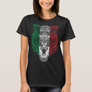 Camiseta Itália Tiger - Itália Flag Tiger