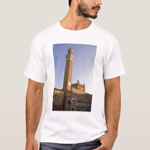 Camiseta Itália, Toscana, Sienna. Torre del Mangia em