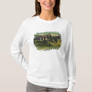 Camiseta Itália. Uma vila pastoral da Toscana em Val d'Orci