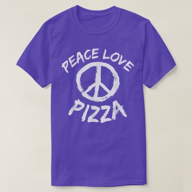 Camiseta Itália Vacina Culinária Ristorante Peace Love Pizz (Frente do Design)