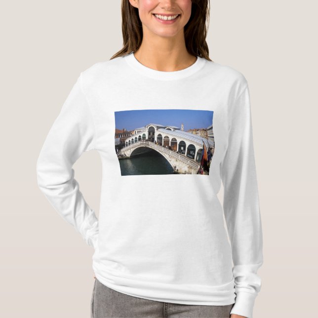 Camiseta Itália, Veneto, Veneza, ponte de Rialto (Frente)