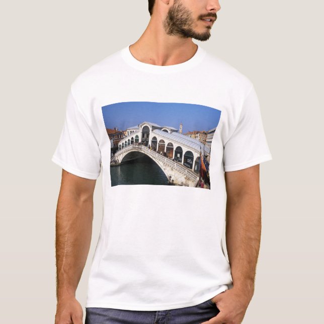 Camiseta Itália, Veneto, Veneza, ponte de Rialto (Frente)