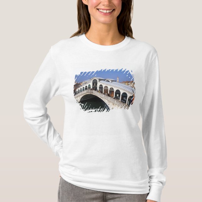 Camiseta Itália, Veneto, Veneza, ponte de Rialto (Frente)