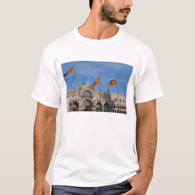 Camiseta Itália, Veneza, Rua, Basílica de Mark em Ruas. (Frente)