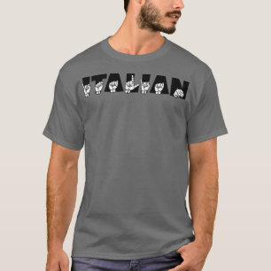 Camiseta ITALIAN ASL Sign Language Design