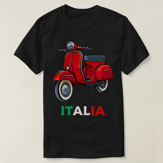 Camiseta Italian Biker Bike Rider Motorcycle Love Italy Sco (Frente do Design)
