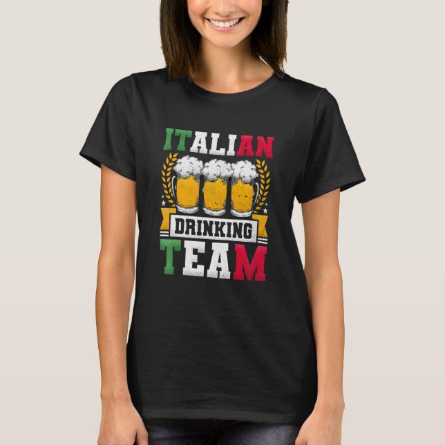 Camiseta Italian Drinking Team Beer Day (Frente)