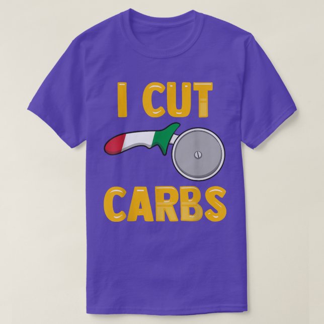 Camiseta Italian Fitness Routine I Cut Carbs Funny Pizza Lo (Frente do Design)